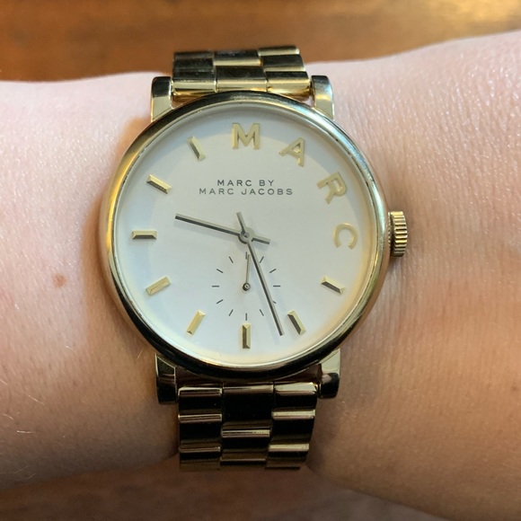 Marc Jacobs Baker Gold Tone Watch - Picture 5 of 5